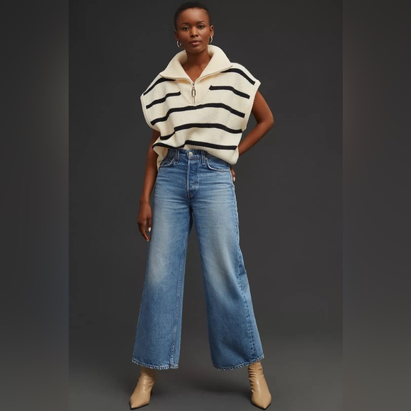 RAG & BONE Maya High Rise Ankle Wide Leg Jeans 28 - Picture 2 of 10